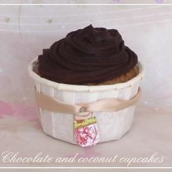 cupcakes mit kokos und schokolade