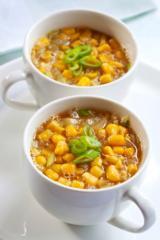 schnelle suppe mit erbsen und mais