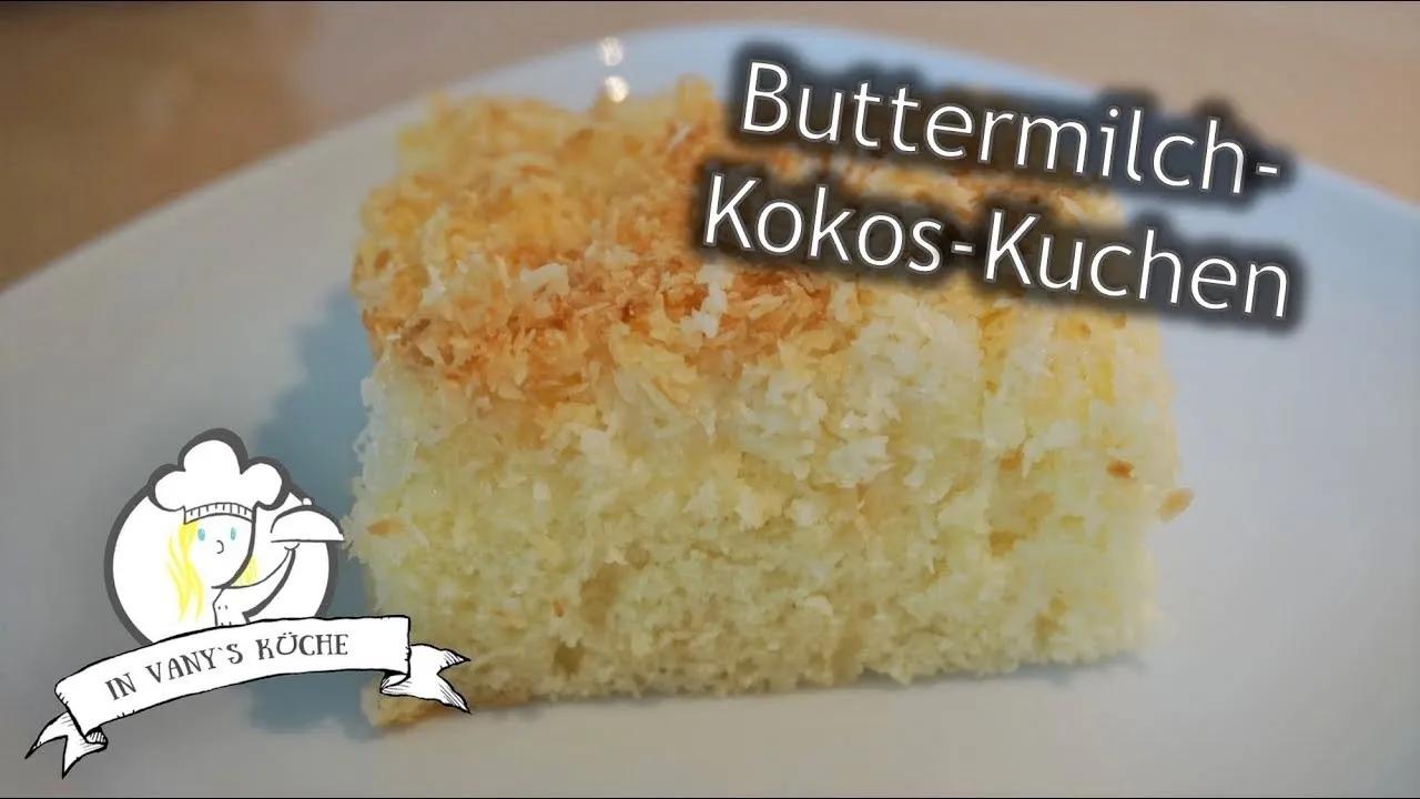 Thermomix® Buttermilch-Kokos-Kuchen (Blechkuchen) - YouTube