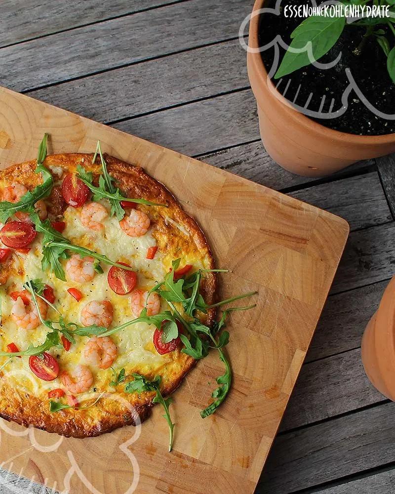 Low-Carb Pizza mit Garnelen - Essen ohne Kohlenhydrate | Rezepte ...