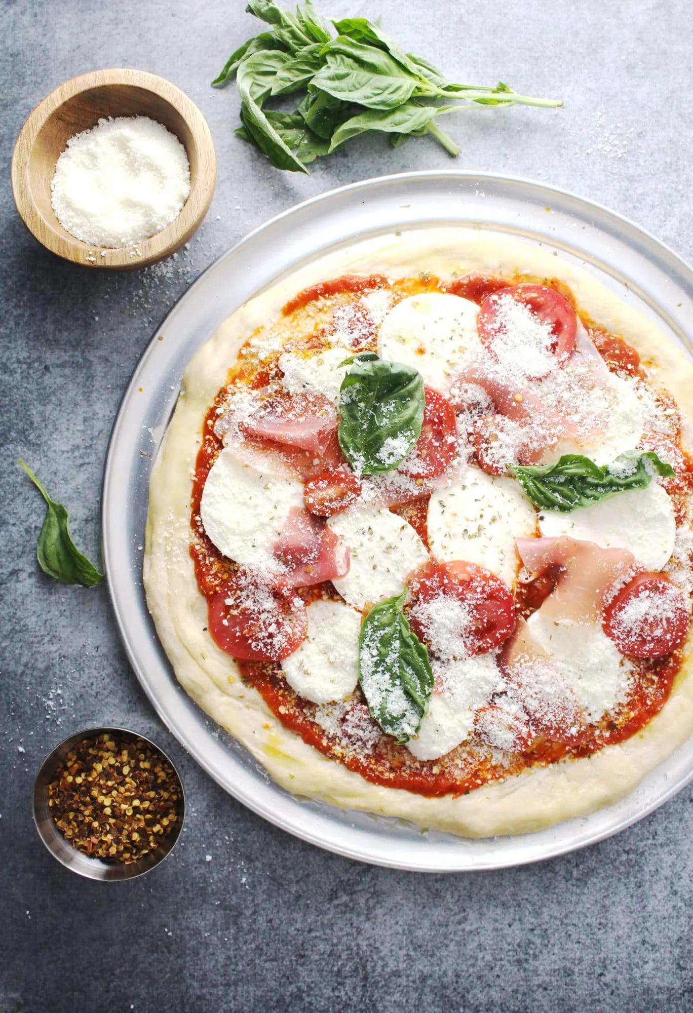 Prosciutto Mozzarella Pizza with a Restaurant Quality Taste | Aimee Mars