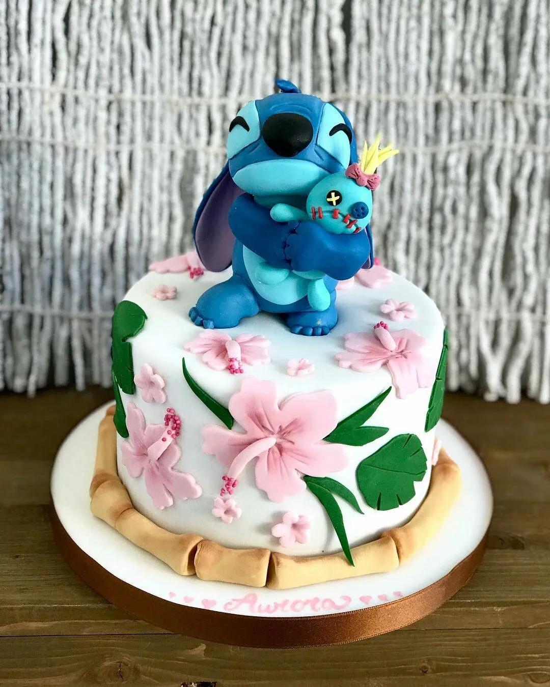 Lilo &amp; Stitch Cake | Disney birthday cakes, Stitch cake, Lilo and ...