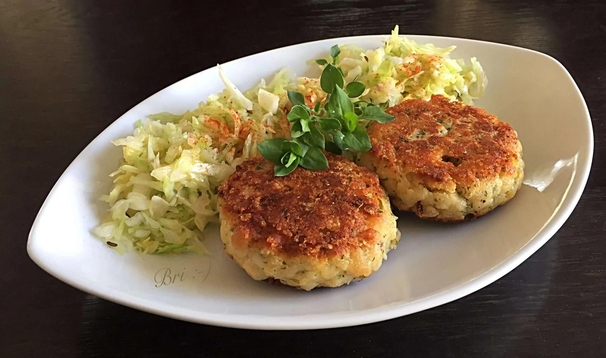 Kaspressknödel mit Krautsalat - Brigittas Kulinarium