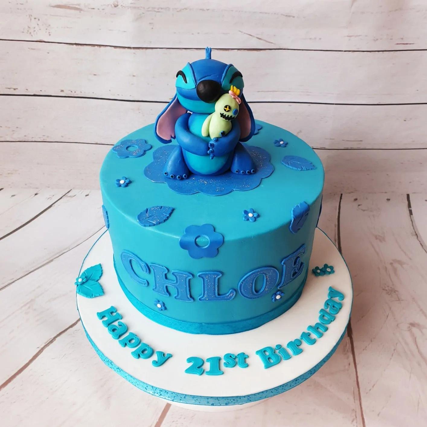 Lilo and Stitch cake | Stitch cake, Lilo and stitch cake, Cute birthday ...