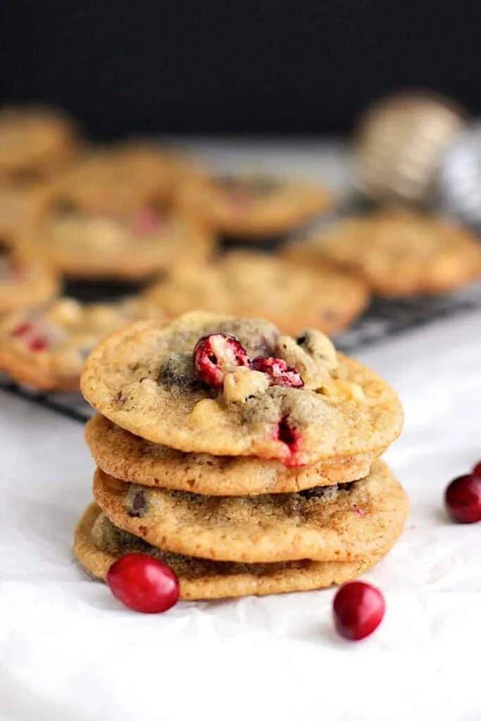 Cranberry Pecan Chocolate Chip Cookies - A Nerd Cooks