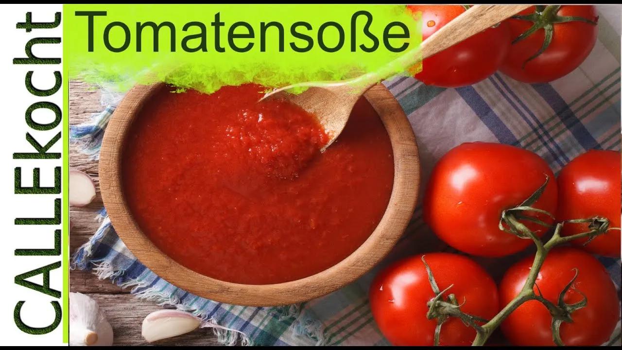Tomatensoße selber machen aus frischen Tomaten - Rezept super einfach ...