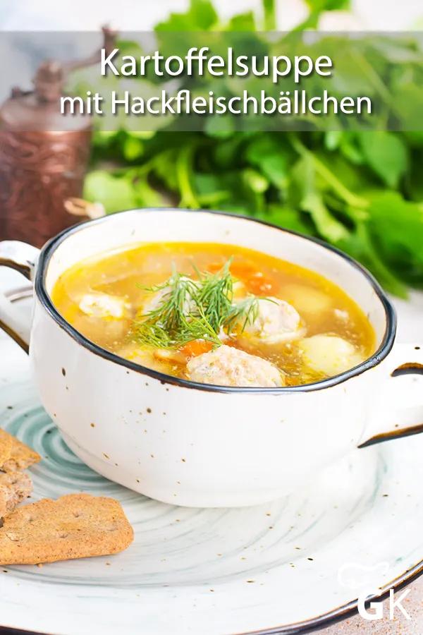 Kartoffelsuppe mit Hackfleischbällchen Rezept | Rezept ...