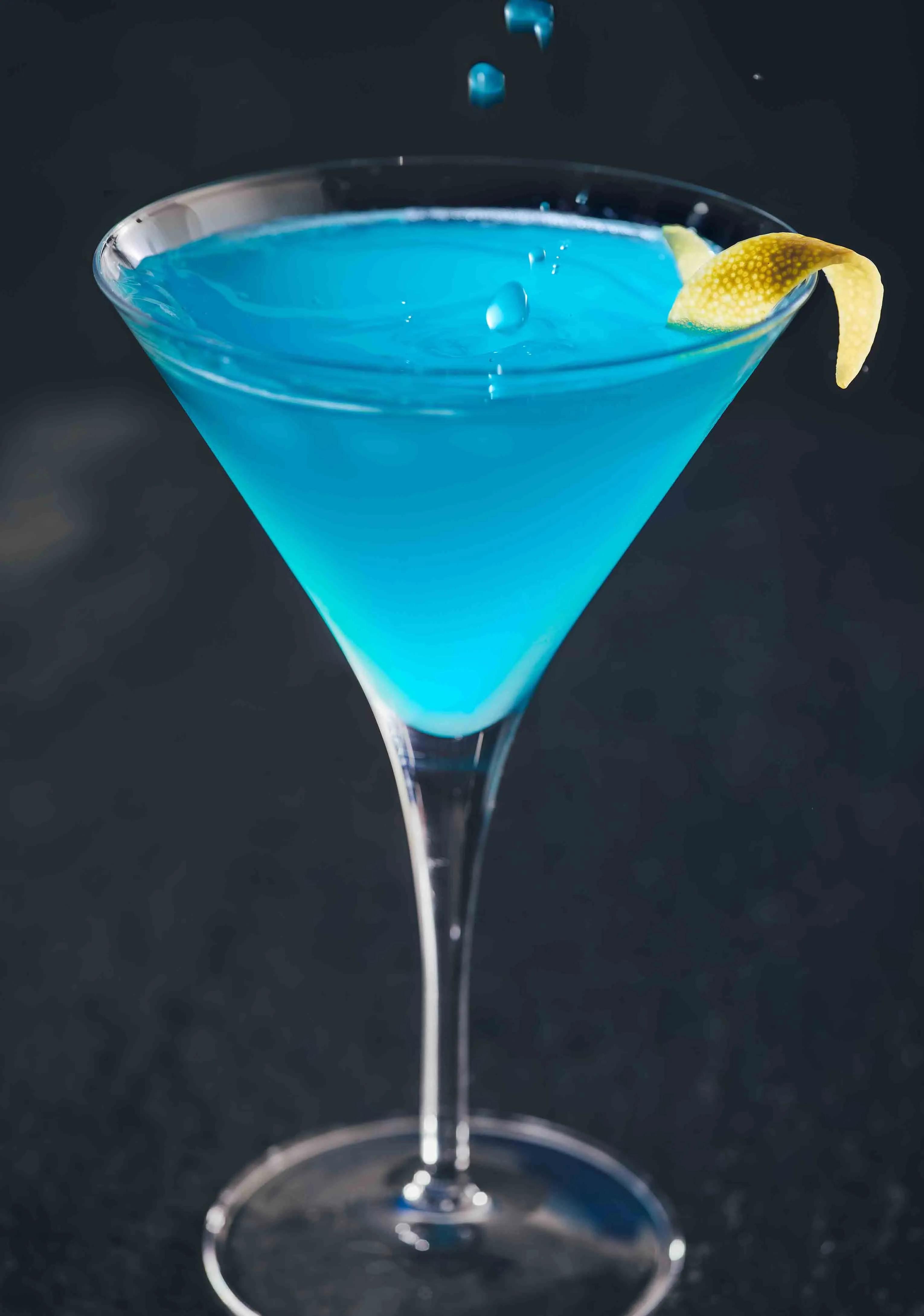 Just a beautiful blue martini. Make any vibrant blue cocktail with ...