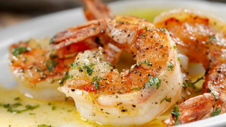 Quick and tasty creamy garlic prawns - Starts at 60