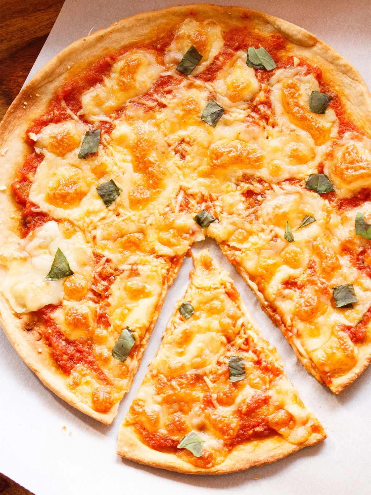 Margherita Pizza (Easy Homemade Recipe) » Dassana&amp;#39;s Veg Recipes