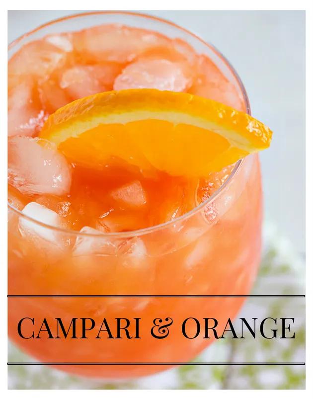 Campari &amp; Orange - a simple blend of Campari liqueur and orange juice ...
