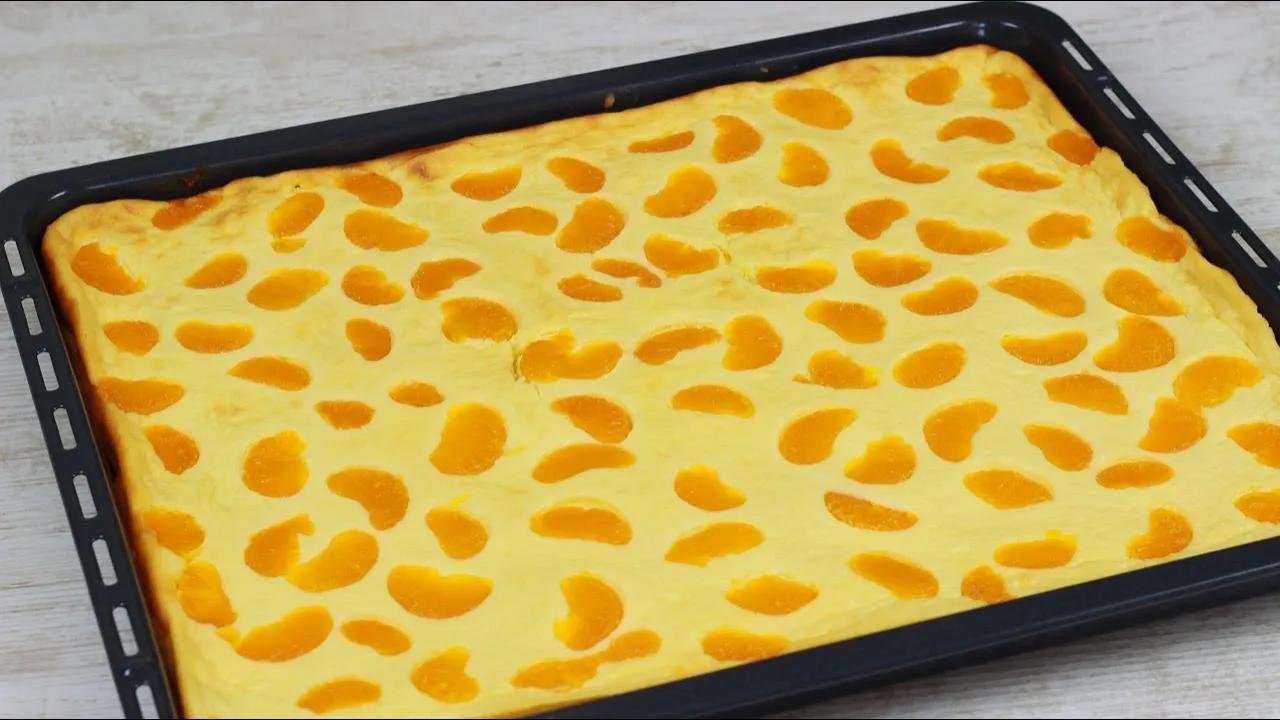 Einfacher Käsekuchen mit Mandarinen vom Blech - YouTube