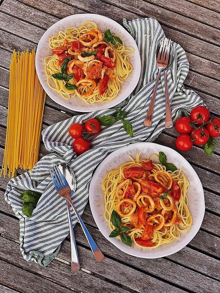 Spaghetti Meeresfrüchte - Spaghetti Frutti di Mare - Fashion Kitchen
