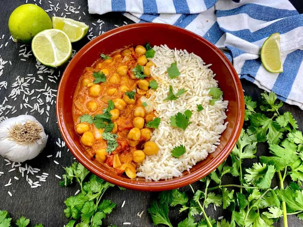 Kichererbsen-Curry - Veganes Indisches Curry