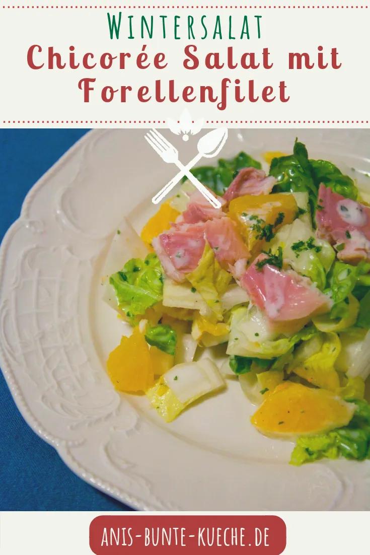 {5 Zutaten Rezept} Chicorée - Salat mit Forellenfilets - Ani&amp;#39;s bunte ...