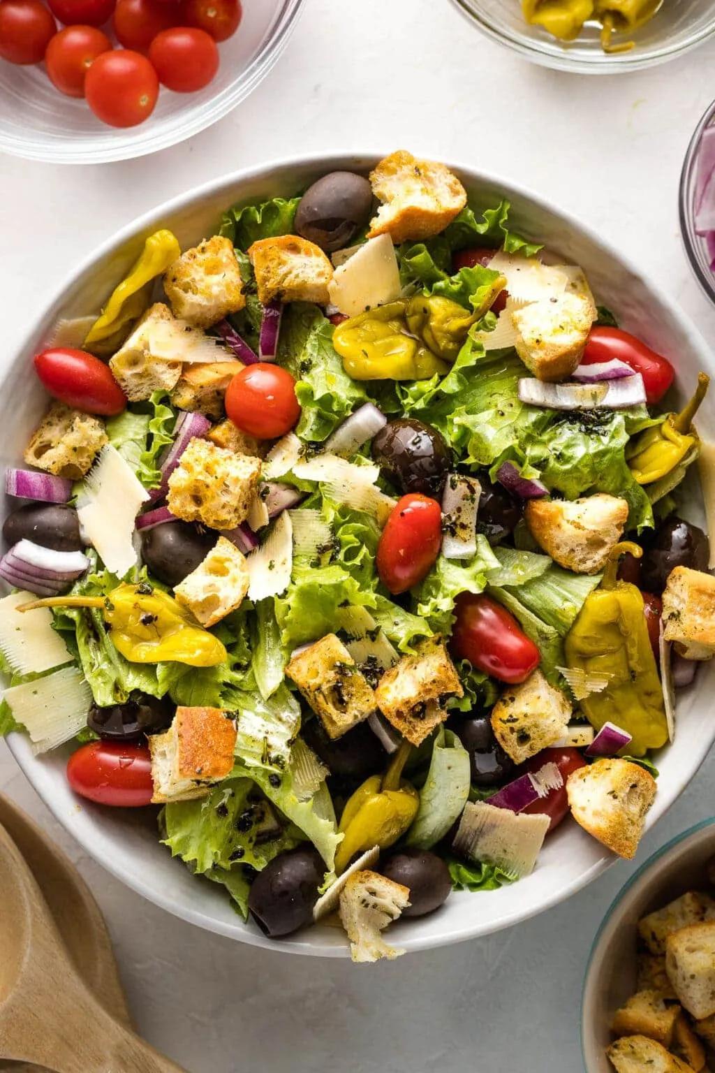 Everyday Italian Salad {With Variations and Options!} - Nourish and Fete