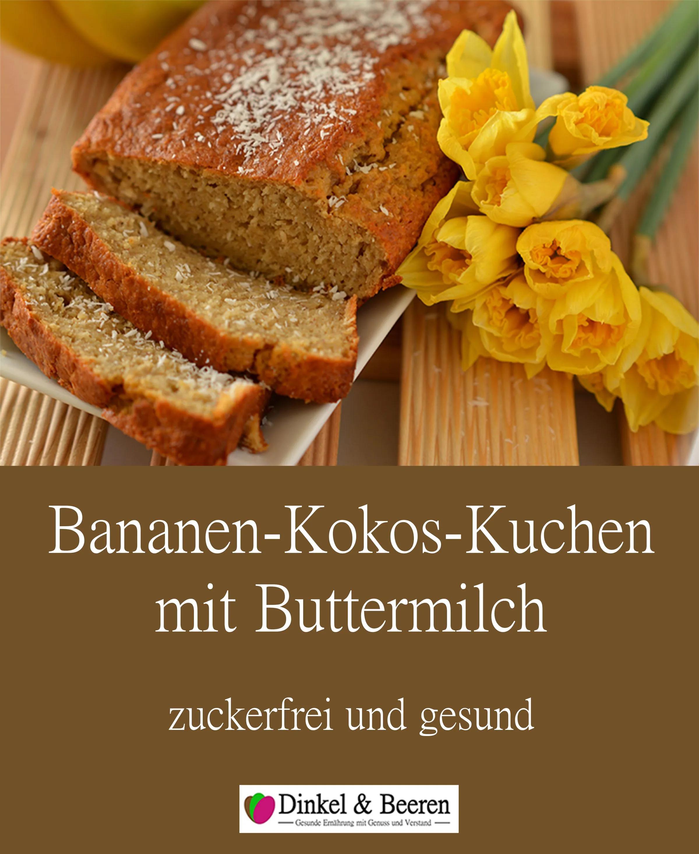 Bananen-Kokos-Kuchen mit Buttermilch | Dinkel &amp; Beeren | Lebensmittel ...