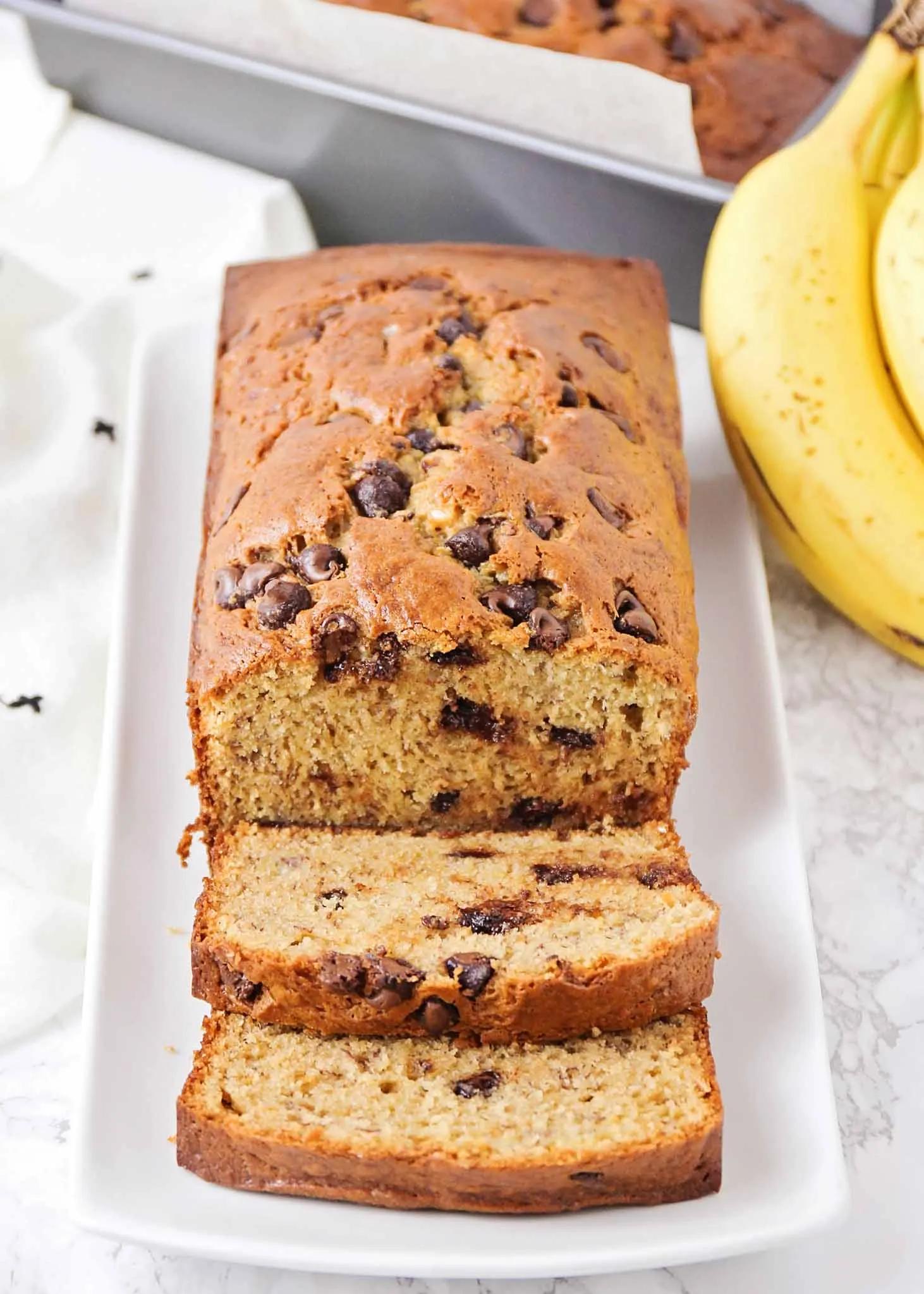 Easy Banana Bread Chocolate Chip | The Cake Boutique