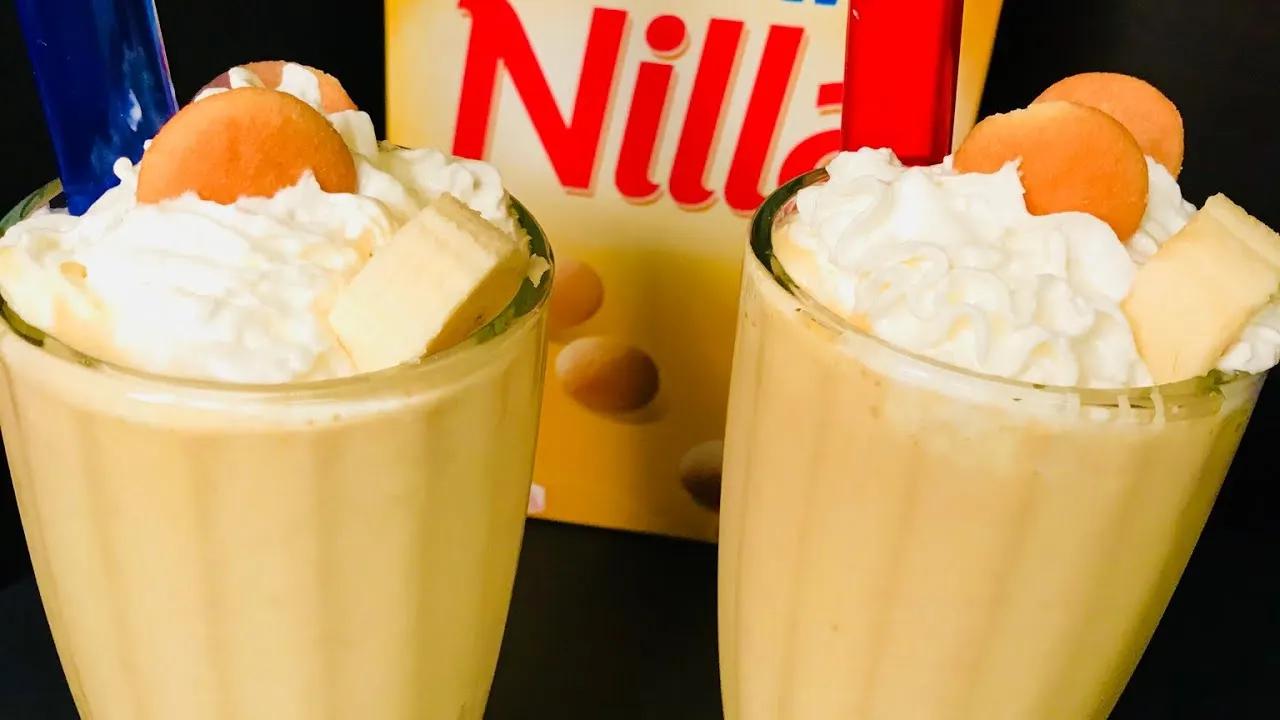 Banana Pudding Milk Shake Recipe - YouTube