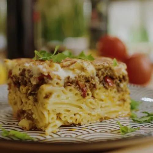 Griechischer Nudelauflauf - Pastitsio - Kyriakos Kitchen