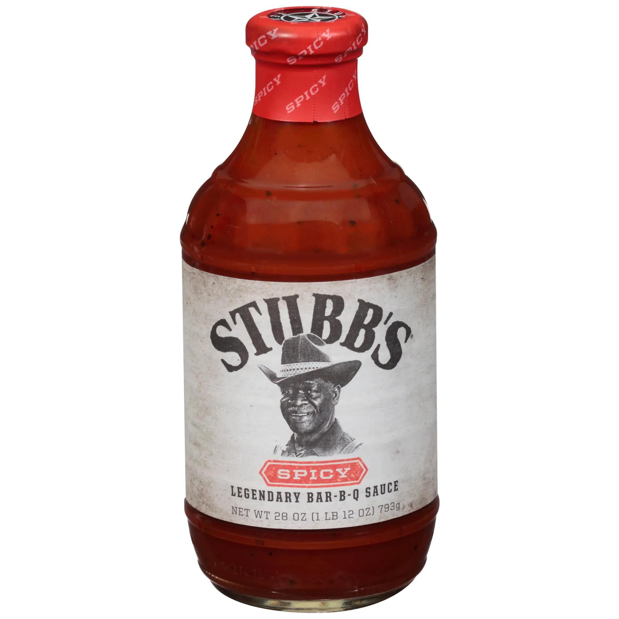Stubb&amp;#39;s Spicy BBQ Sauce, 28 oz - Walmart.com