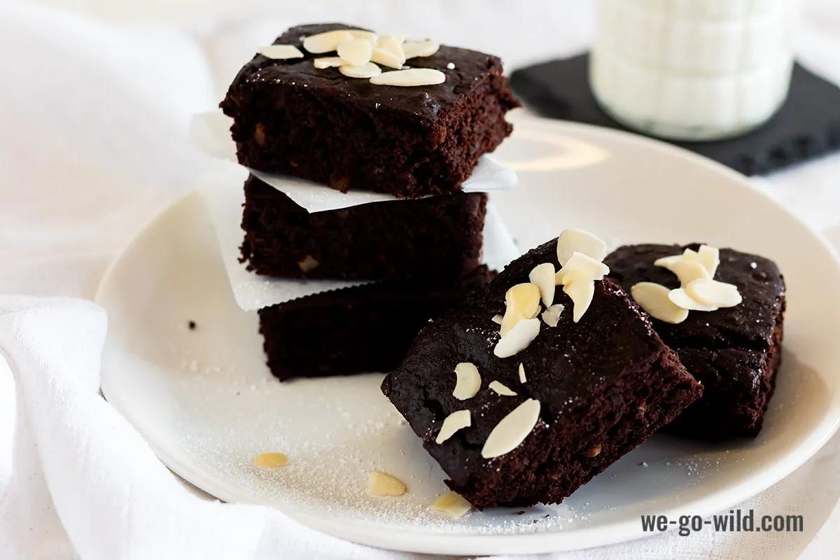 Kidneybohnen Brownies - extra schokoladig und fluffig - WE GO WILD