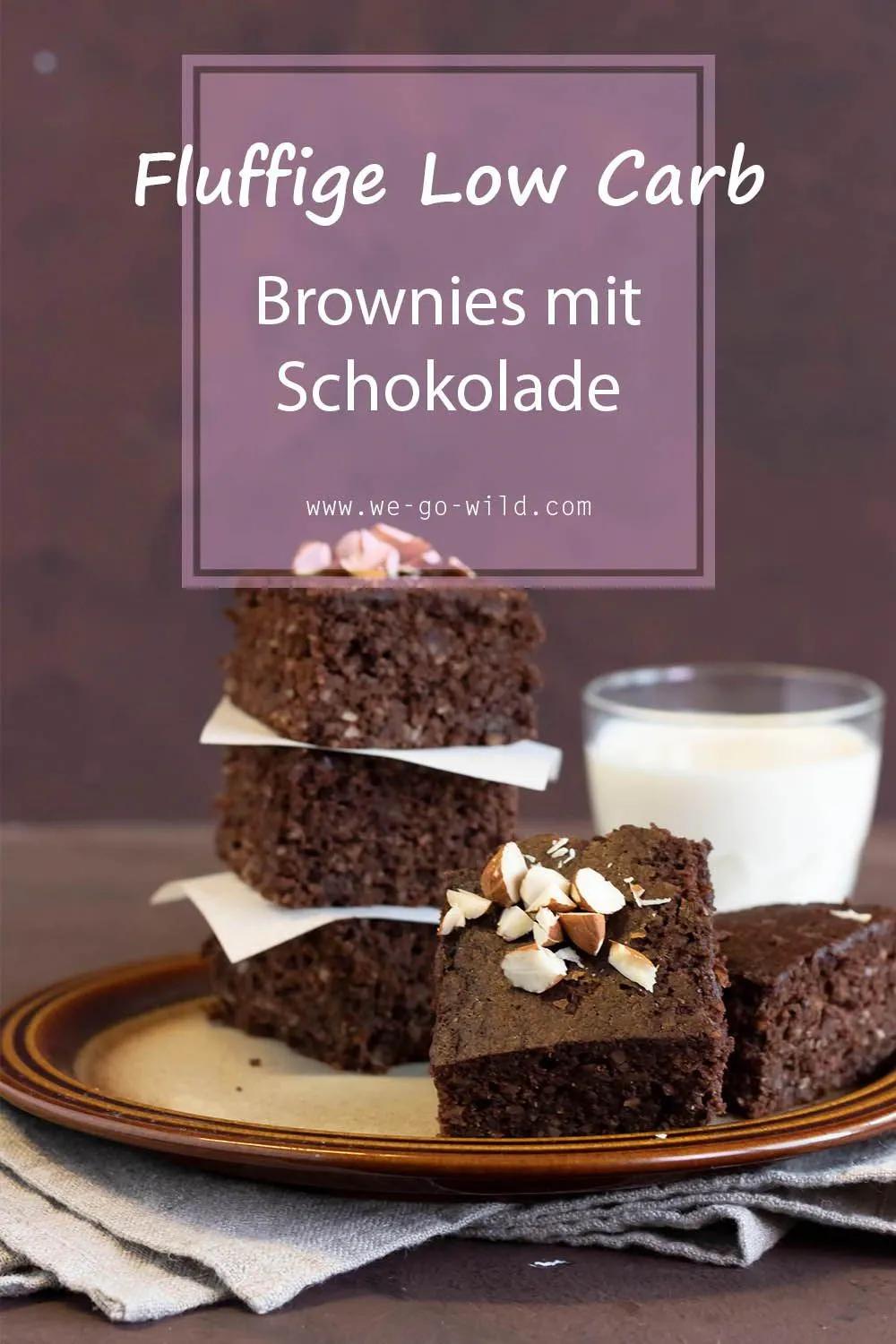 Low Carb Brownies - extra schokoladig und fluffig | Rezept | Low carb ...