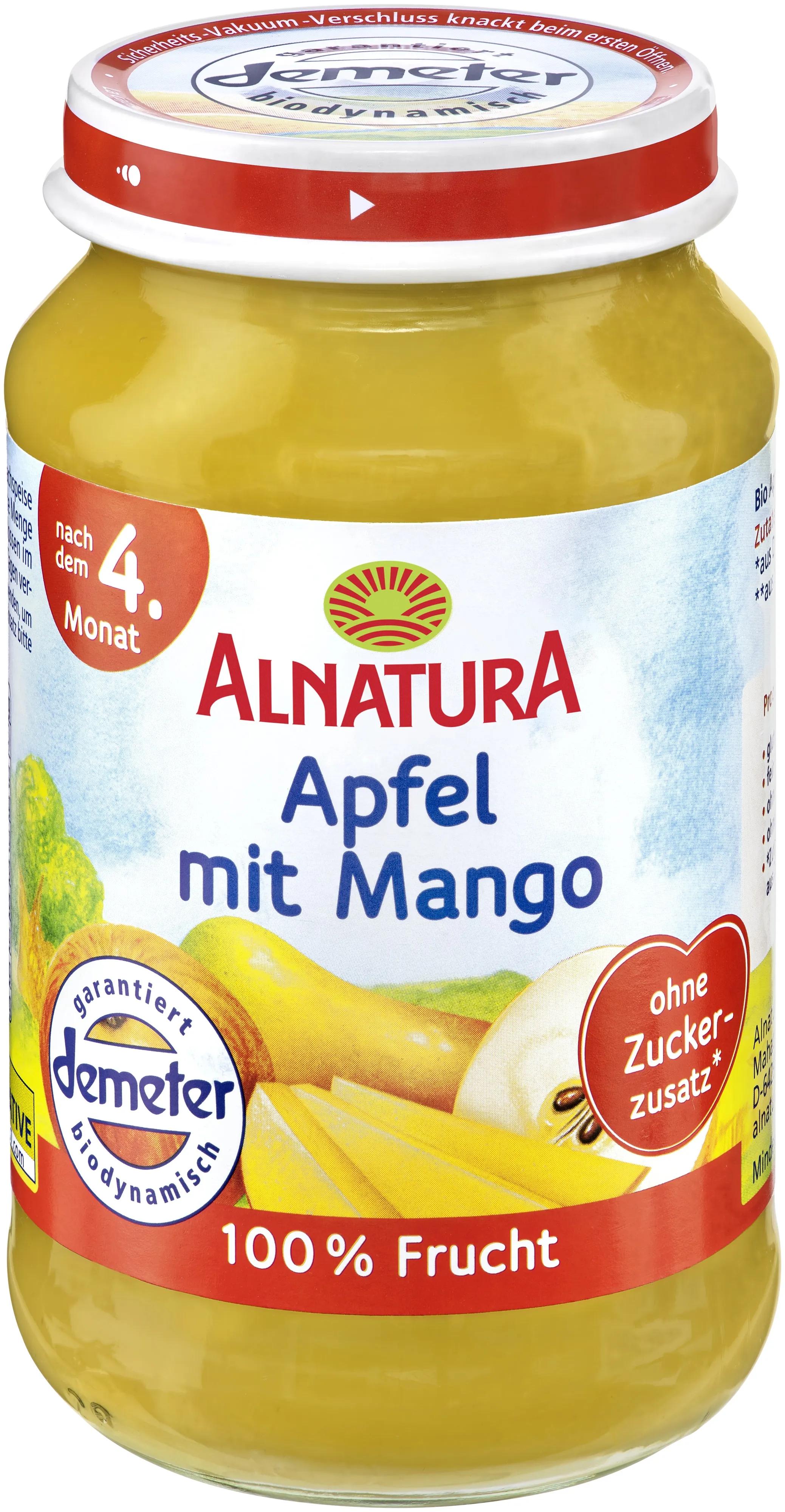 Apfel mit Mango (190 g) in Bio-Qualität von Alnatura