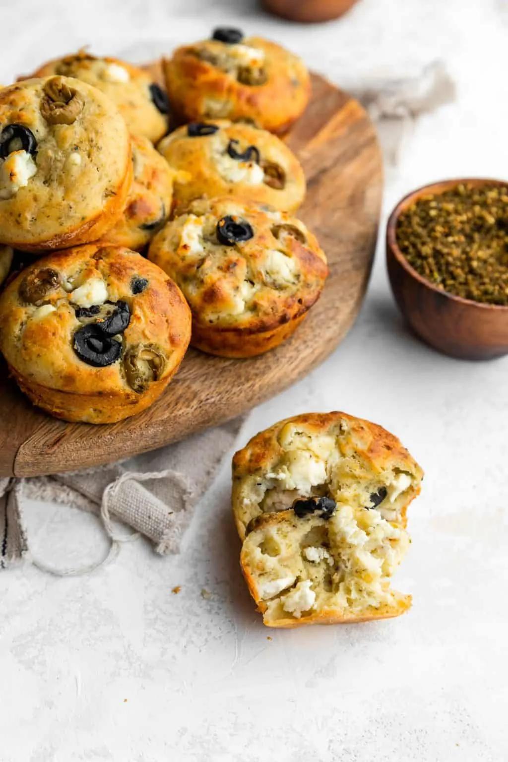 Mediterranean Muffins - Every Little Crumb Feta Zaatar Muffins- Every ...
