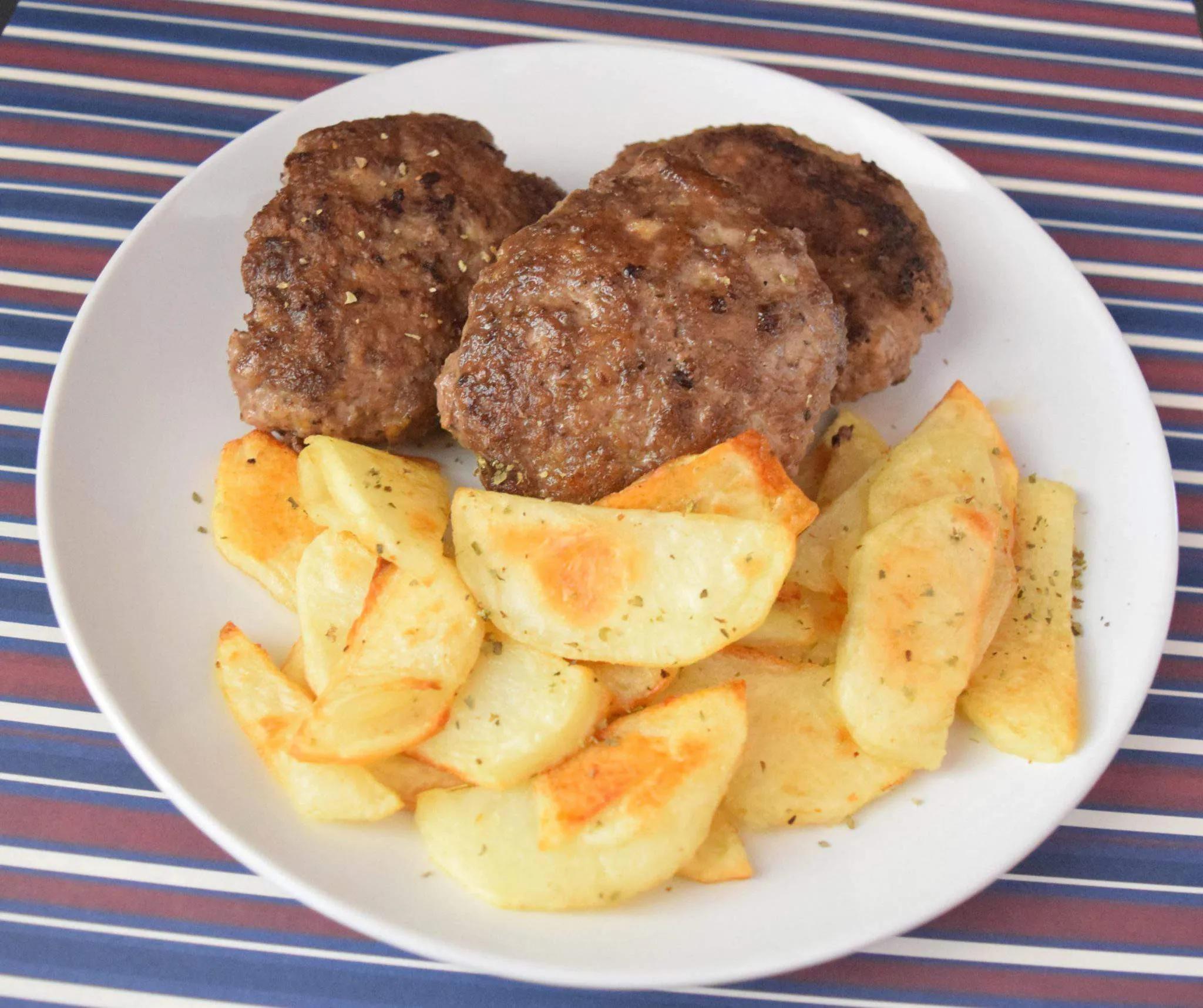 German Frikadellen Recipe with Pan Fried Potatoes - Simplify, Live, Love