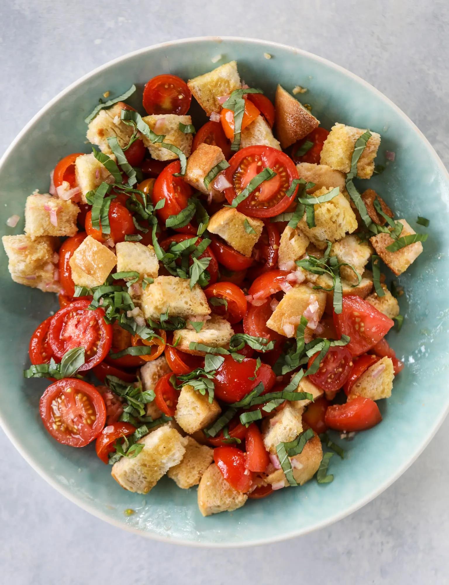 The Best Tomato Panzanella Salad - Panzanella Salad Recipe