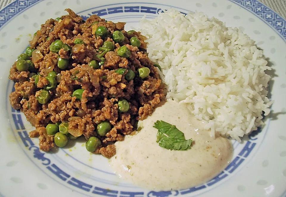 Würziges Hackfleisch mit Erbsen und Ingwer von Surina | Chefkoch.de