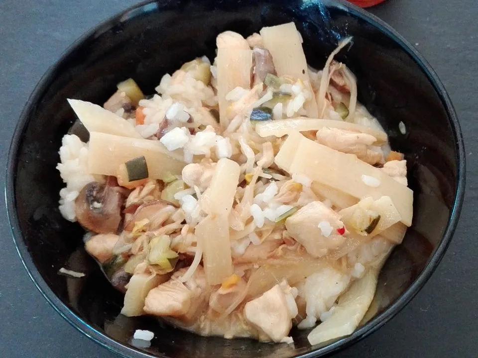 Asiatischer Wok mit Hähnchen und Reis von ASchwan| Chefkoch