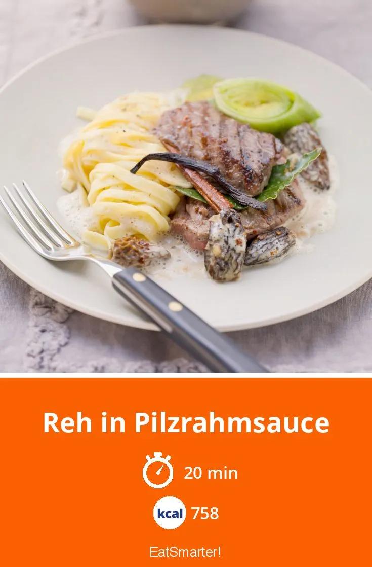 Reh in Pilzrahmsauce Rezept | EAT SMARTER