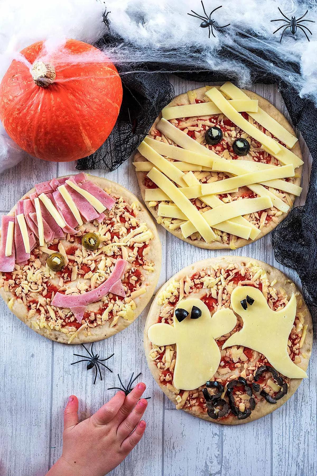 Easy Halloween Pizzas - MyBigLife.com Weight Loss And Lifestyle Portal