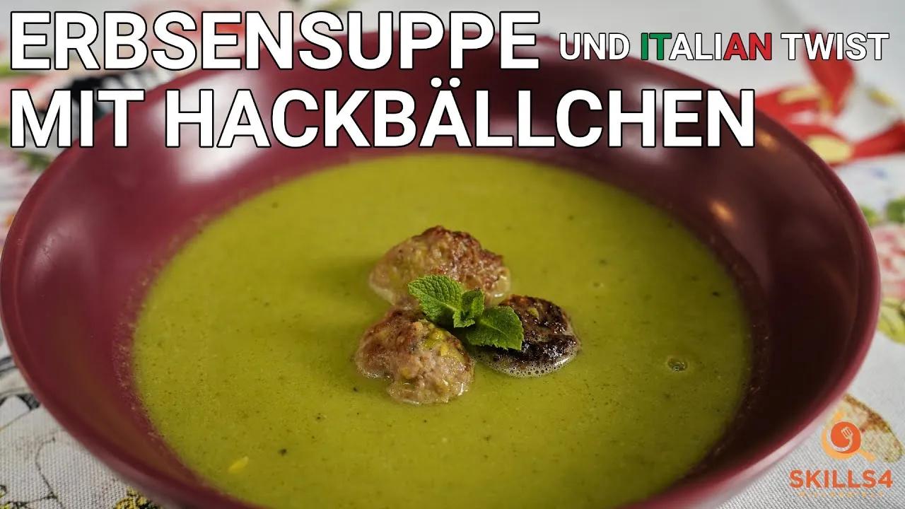 Super einfache Erbsensuppe mit Hackbällchen - YouTube