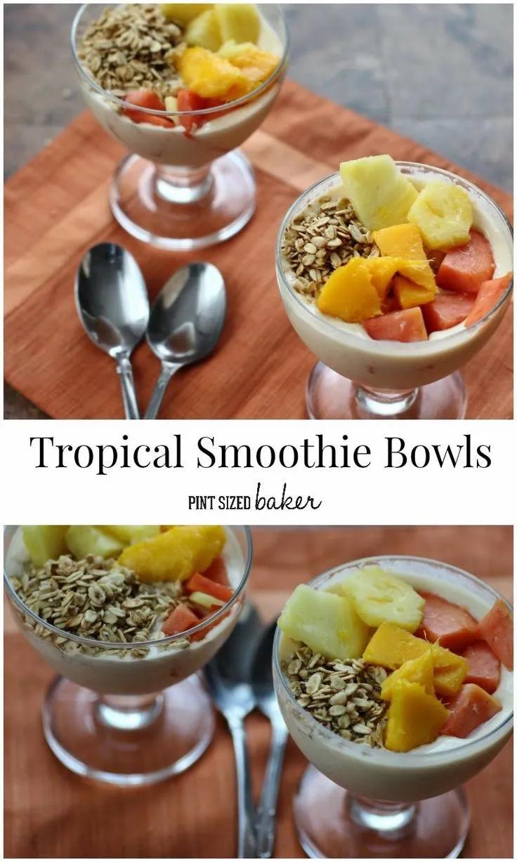 Tropical Smoothie Bowls | Recipe | Healthy breakfast recipes, Tropical ...