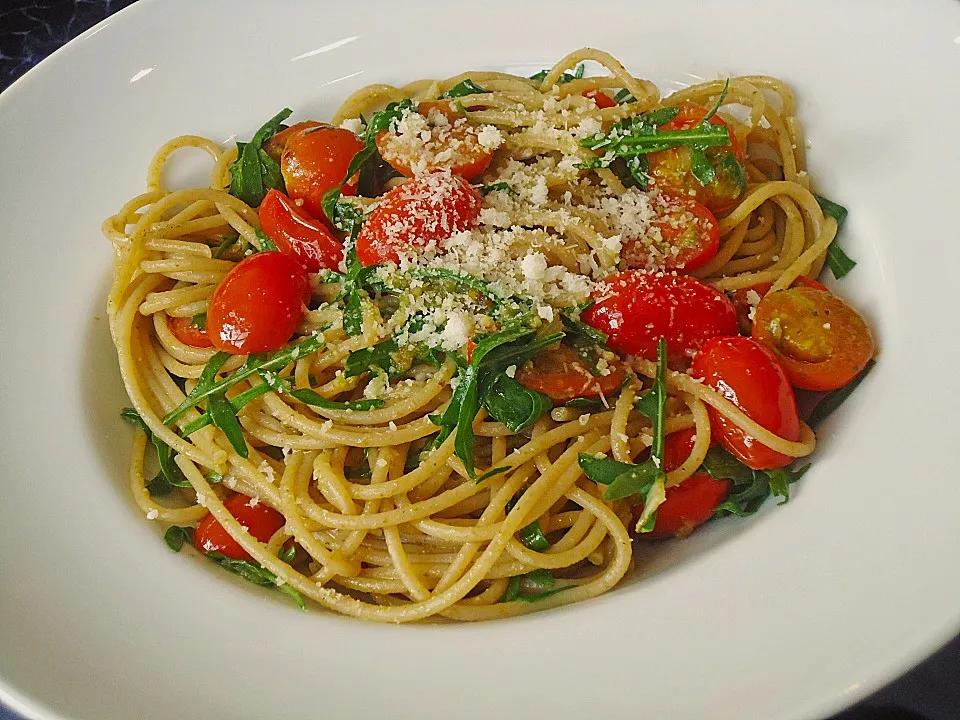 Spaghetti mit Rucola und Pesto von MyxinTM | Chefkoch