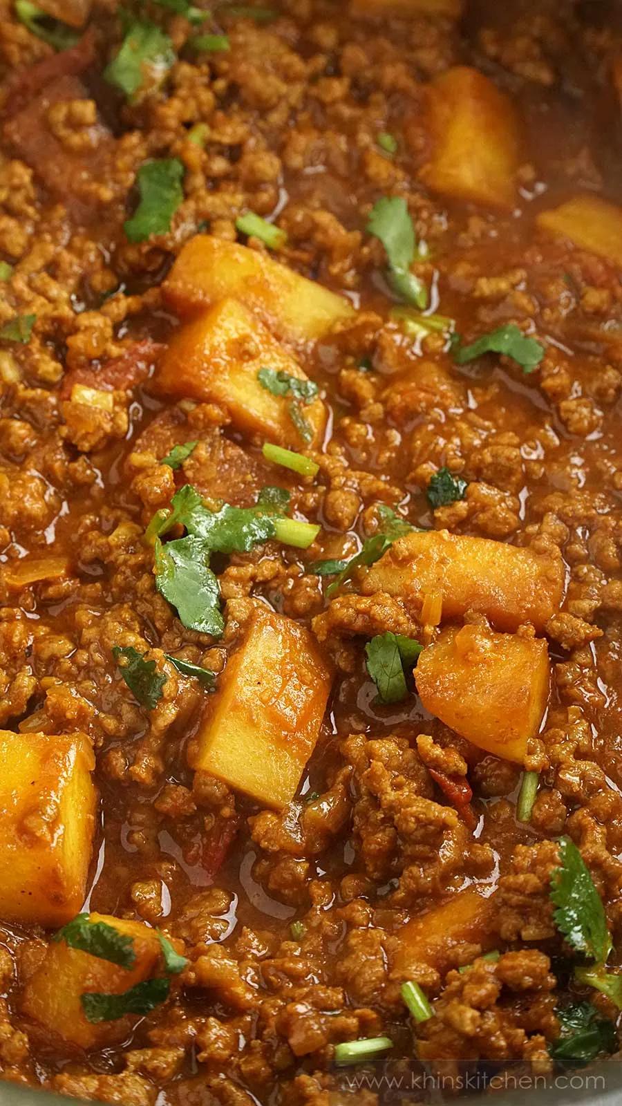Ground Beef Curry - Khin&amp;#39;s Kitchen - Indian Keema Curry