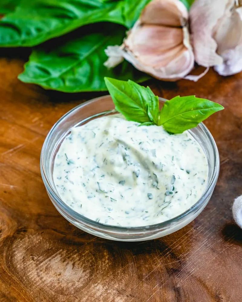 Easy Basil Aioli – A Couple Cooks