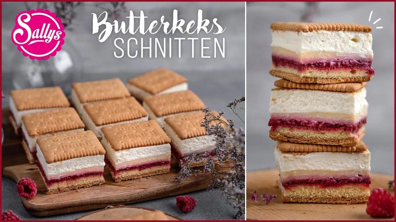 Butterkeks-Schnitte mit Vanillepudding - Sallys Welt | Video-Rezepte.info