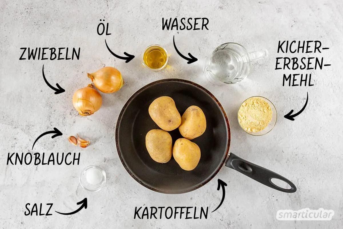 Vegane Tortilla - so einfach lässt sich der Kartoffelpfannkuchen ohne ...