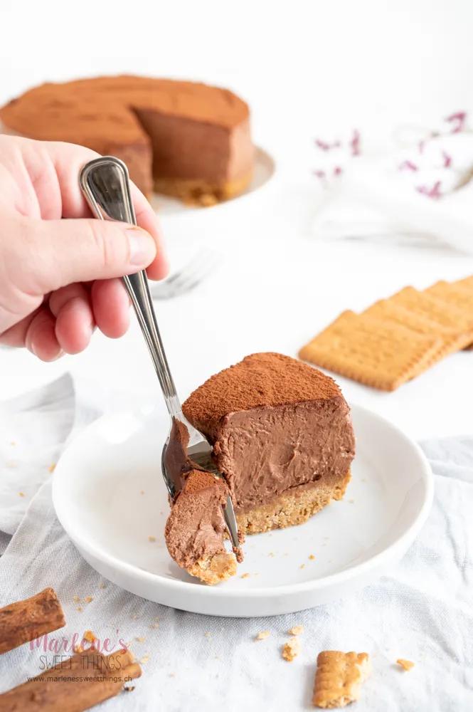 Schokoladen Zimt Cheesecake ohne Backen - Marlenes sweet things