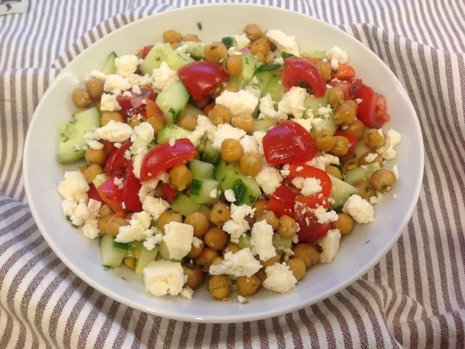Kichererbsen-Feta-Salat| Chefkoch