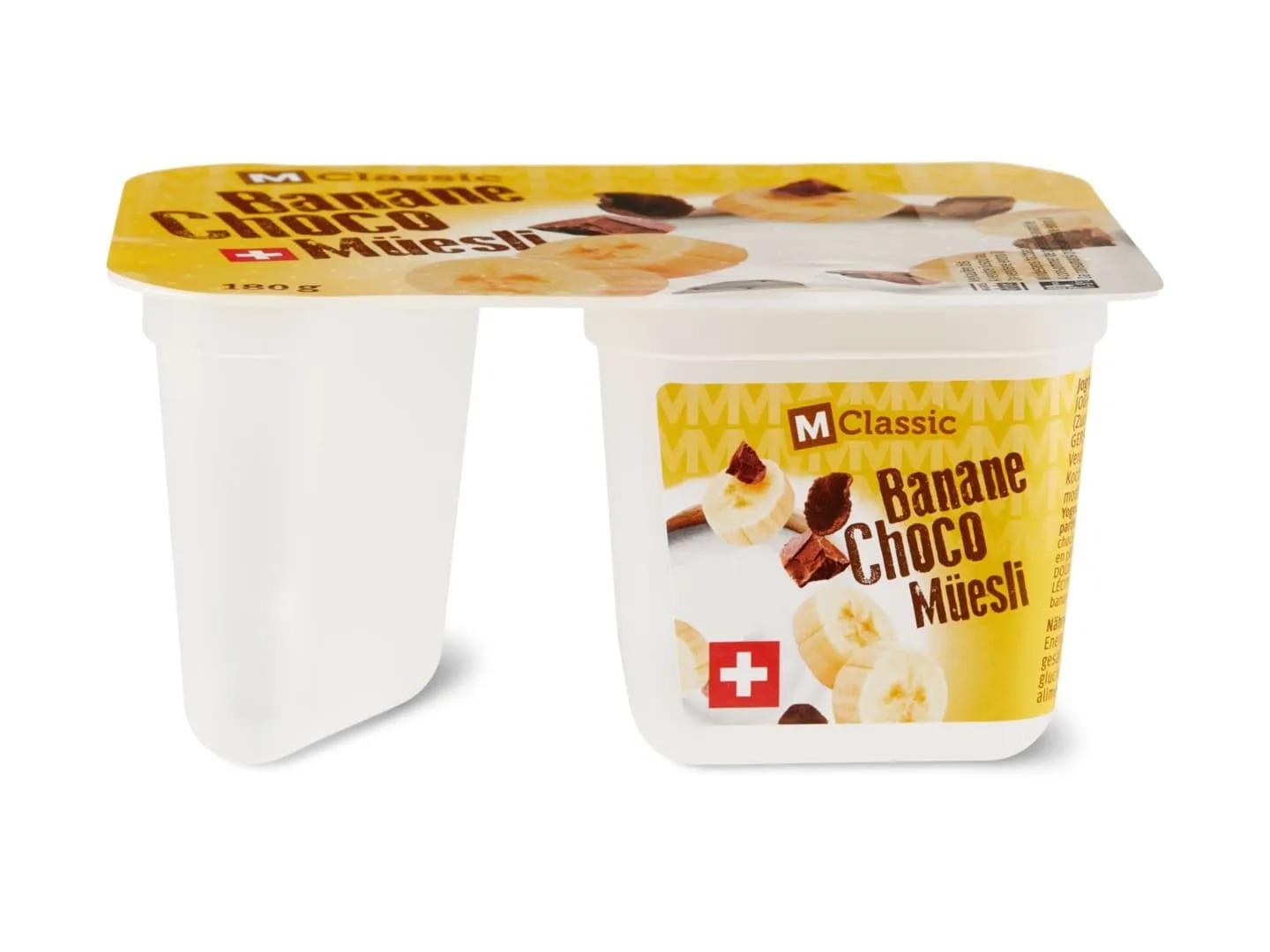 Kaufen M-Classic · Joghurt Müesli · Banane &amp; Schokolade • Migros