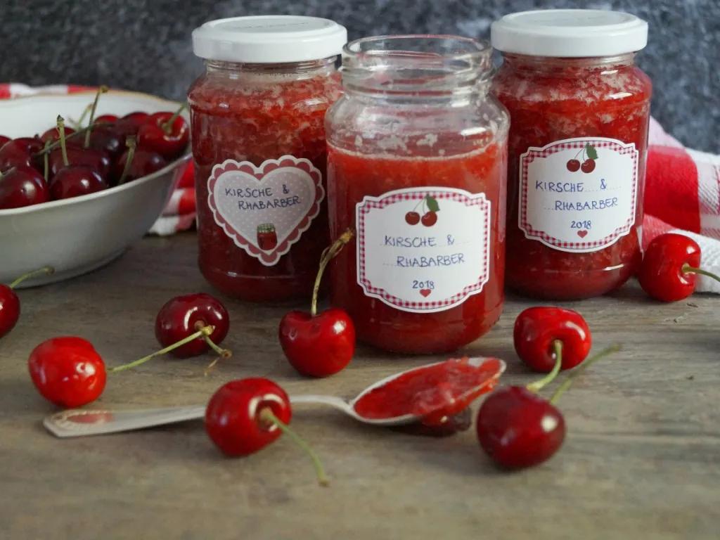 Kirsch-Rhabarber Marmelade – so fruchtig und so gut! – Patricia&amp;#39;s ...