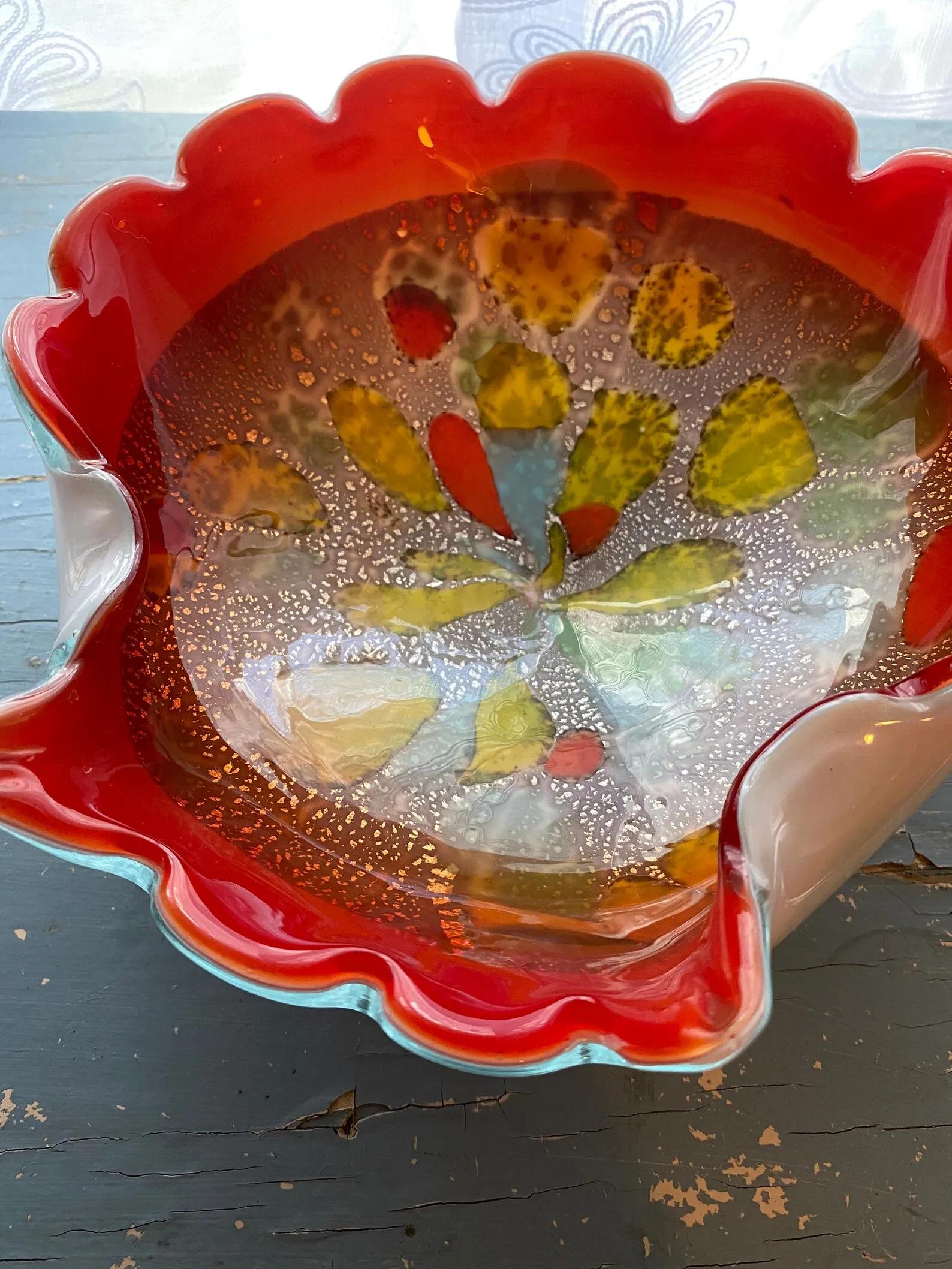 Murano Tutti Frutti Art Glass Bowl Ashtray Mcm | Etsy