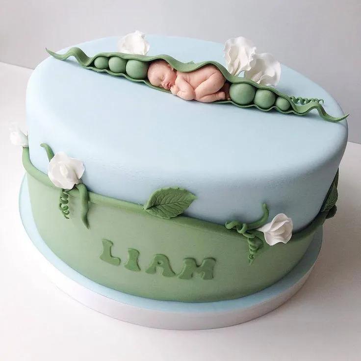 Baby Sweet Pea Kuchen - #BabyKuchen | Kuchen für babyparty, Torte zur ...