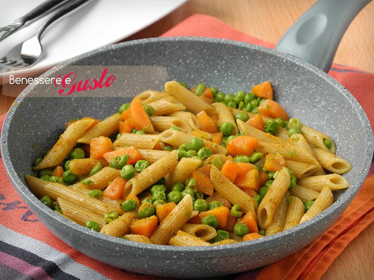 Pasta integrale con verdure al Curry ricetta Light