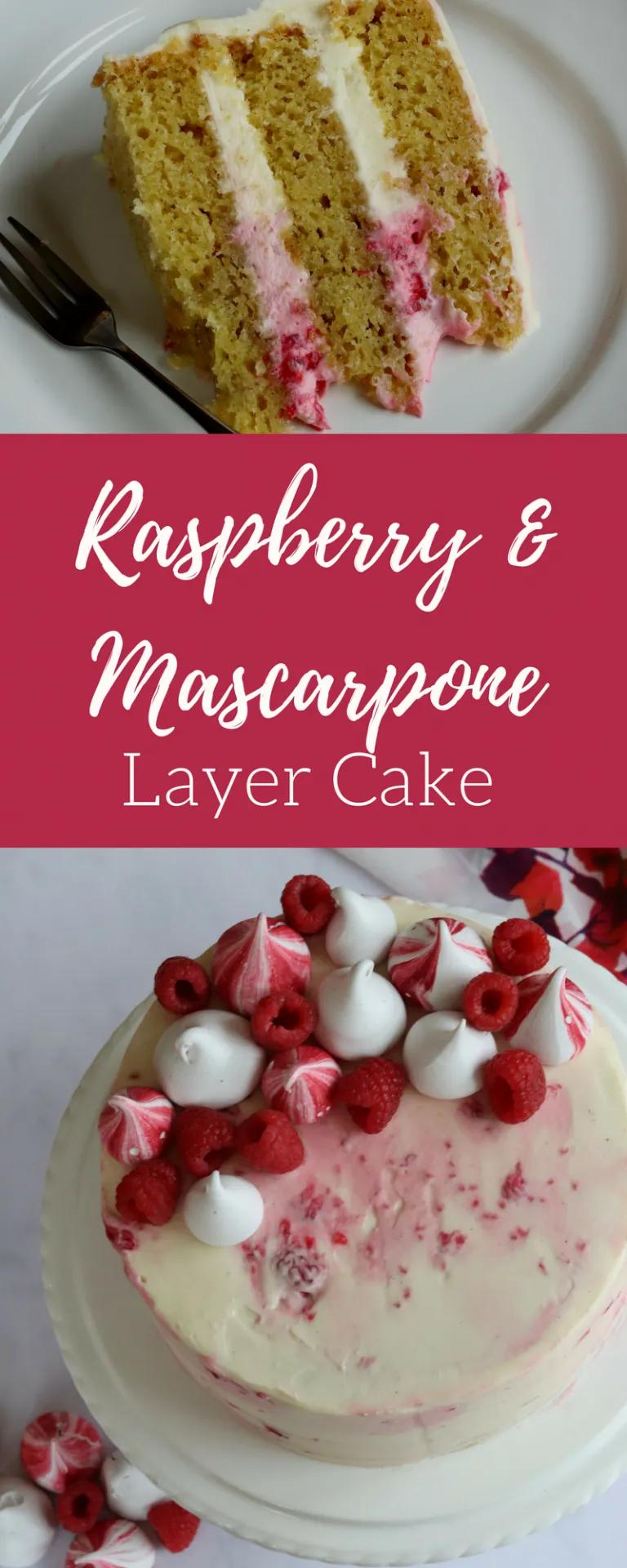 Raspberry &amp; Mascarpone Layer Cake | Recipe | Layer cake, Cake, Baking